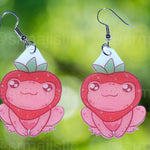 Sweet Strawberry Animal Handmade Earrings (collaboration with @saltnox)