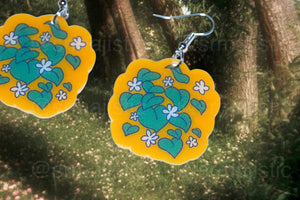 Cute Cottagecore Forest Themed Handmade Earrings (collaboration with @saltnox)
