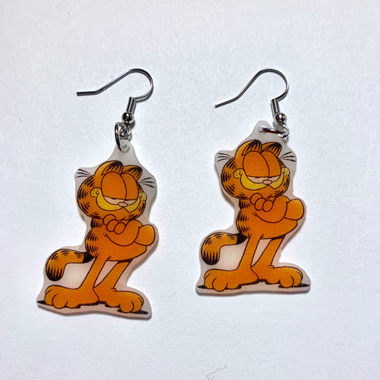 Garfield Character Handmade Earrings!