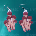 Cute Little Mushroom Handmade Earrings (collaboration with @saltnox)