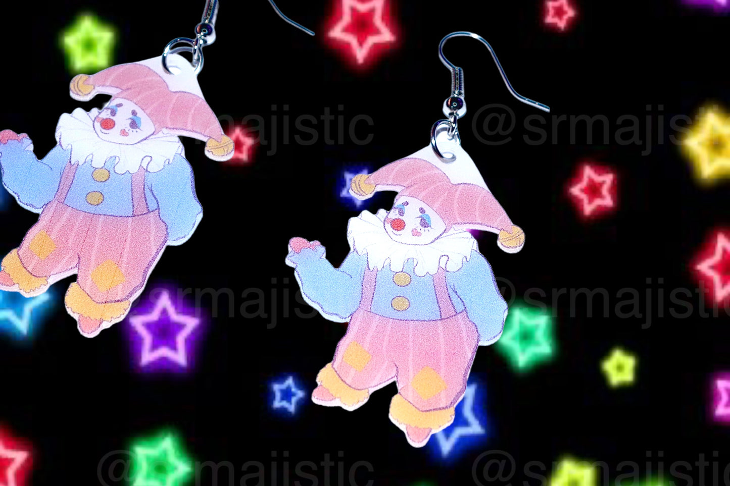 Clown Family Funky Handmade Earrings (collaboration with @saltnox)