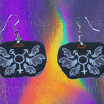 Alternative Pride Stylized Handmade Earrings (collaboration with @saltnox)