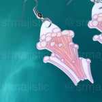 Cute Little Mushroom Handmade Earrings (collaboration with @saltnox)