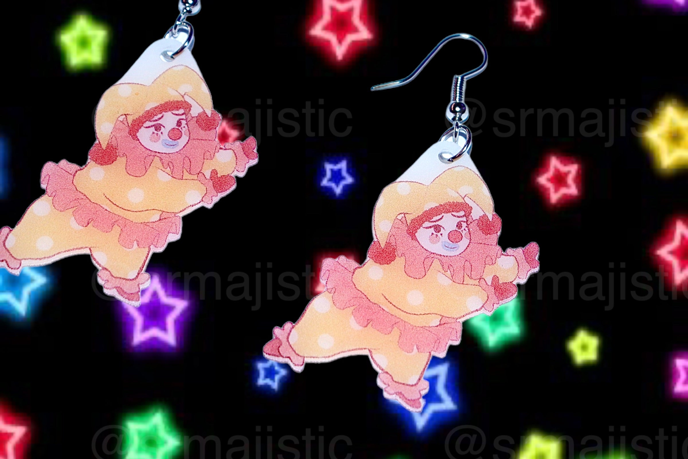 Clown Family Funky Handmade Earrings (collaboration with @saltnox)