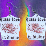 Alternative Pride Stylized Handmade Earrings (collaboration with @saltnox)