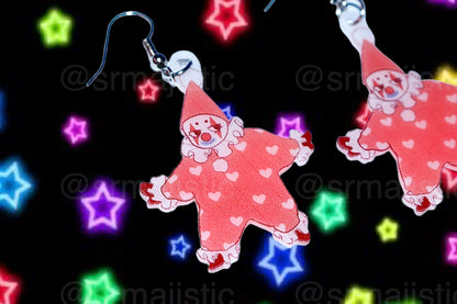 Clown Family Funky Handmade Earrings (collaboration with @saltnox)
