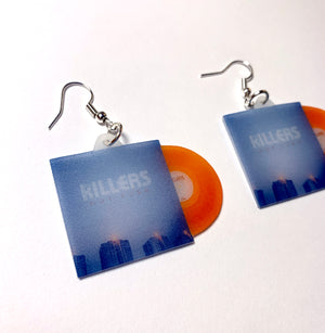 The Killers Hot Fuss Vinyl Album Handmade Earrings!