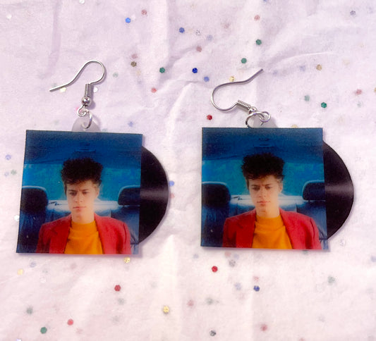 Christian Leave Milksop/Darling Vinyl Singles Handmade Earrings!