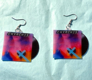 Chvrches Love is Dead Vinyl Albums Handmade Earrings!