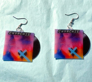 Chvrches Love is Dead Vinyl Albums Handmade Earrings!
