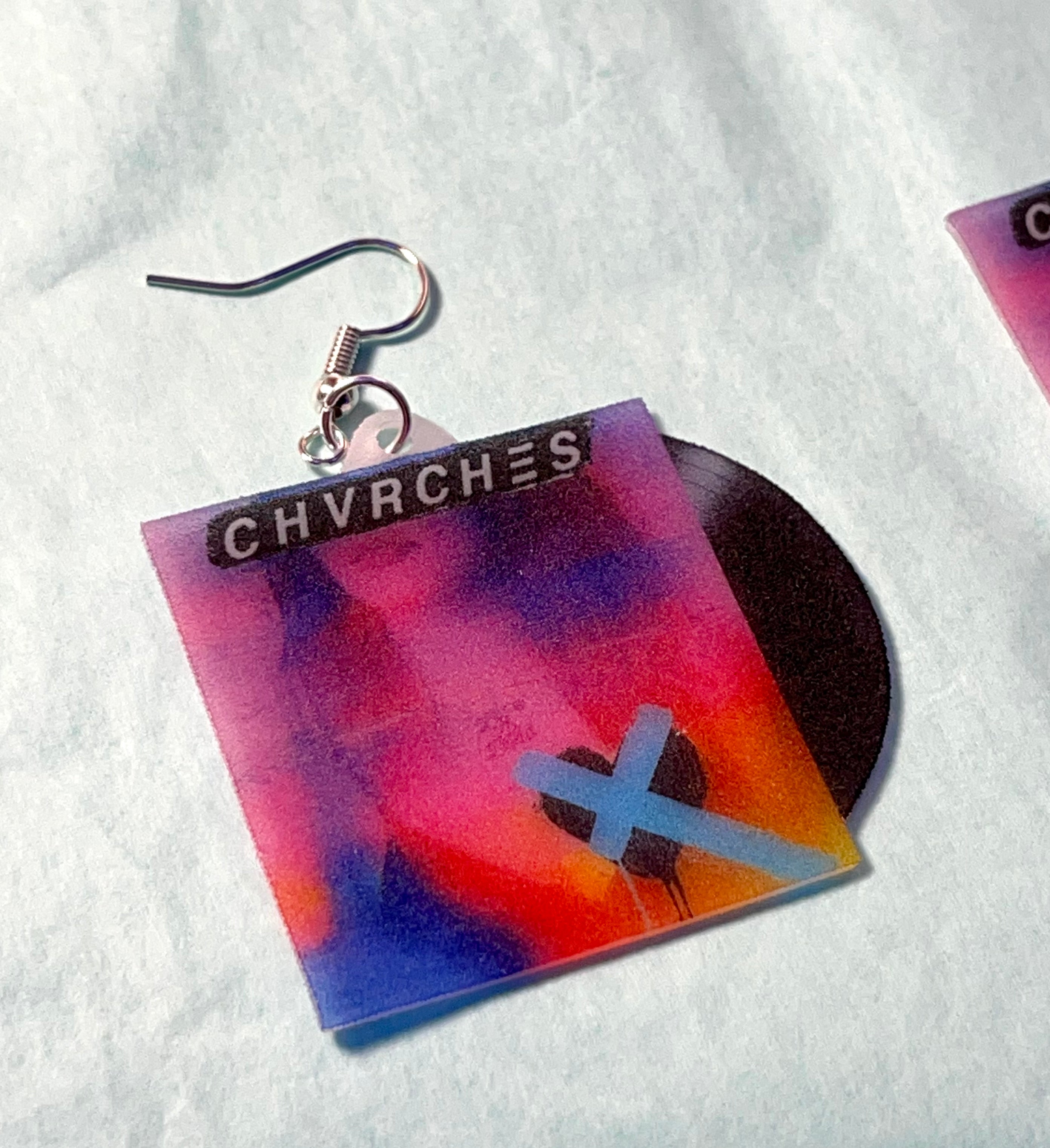 Chvrches Love is Dead Vinyl Albums Handmade Earrings!