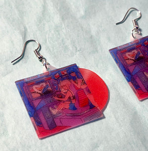 Beach Bunny Good Girls (Don't Get Used) Vinyl Single Handmade Earrings!