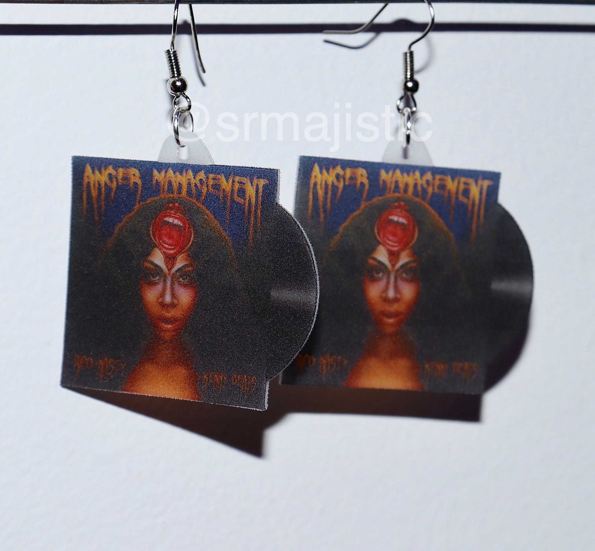 Rico Nasty Anger Management Vinyl Album Handmade Earrings!