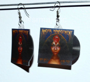 Rico Nasty Anger Management Vinyl Album Handmade Earrings!