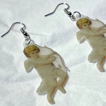 Sweet Cherub Angel Baby Handmade Earrings!