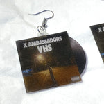 X Ambassadors VHS Vinyl Album Handmade Earrings!