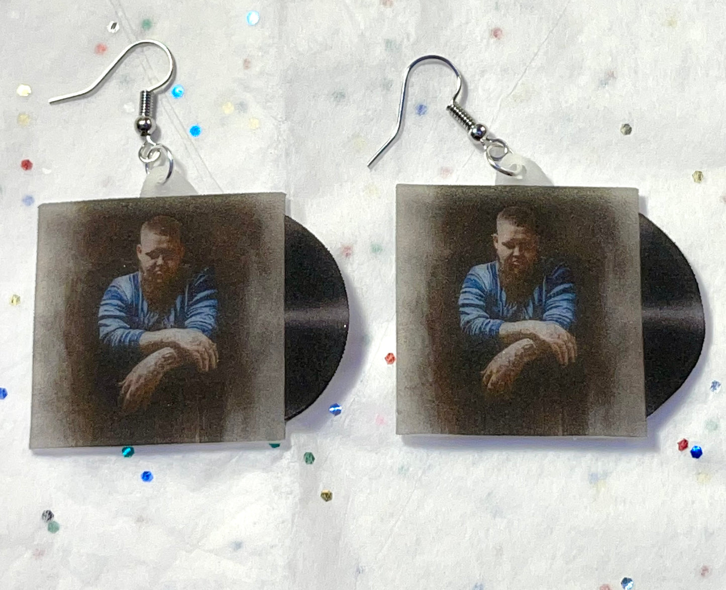 Rag N Bone Man Human Vinyl Album Handmade Earrings!