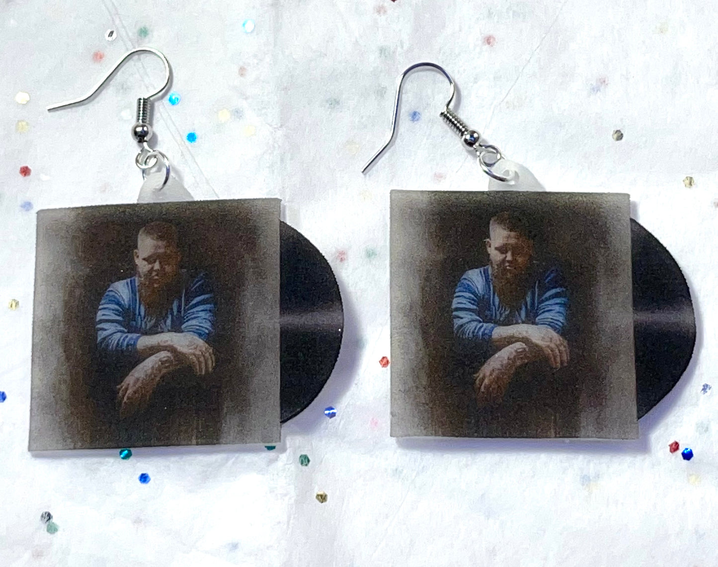 Rag N Bone Man Human Vinyl Album Handmade Earrings!