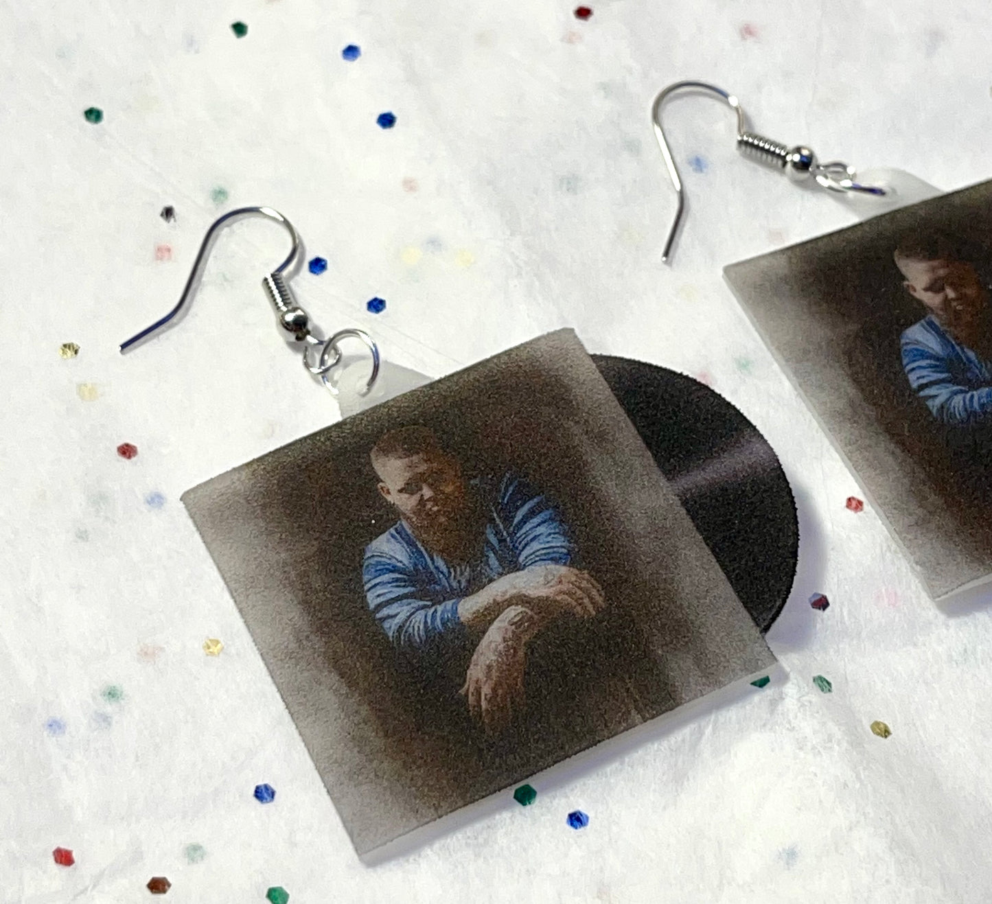 Rag N Bone Man Human Vinyl Album Handmade Earrings!