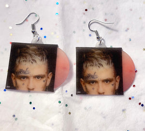 Lil Peep Collection of Vinyl Albums Handmade Earrings!