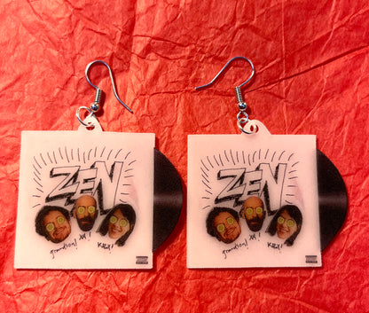 K. Flay, X Ambassadors, and Grandson single Zen Vinyl Handmade Earrings!