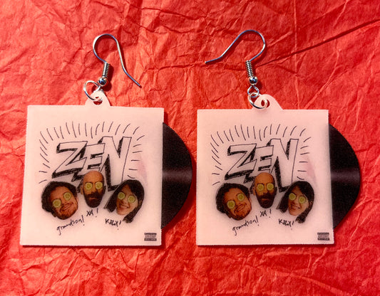 K. Flay, X Ambassadors, and Grandson single Zen Vinyl Handmade Earrings!