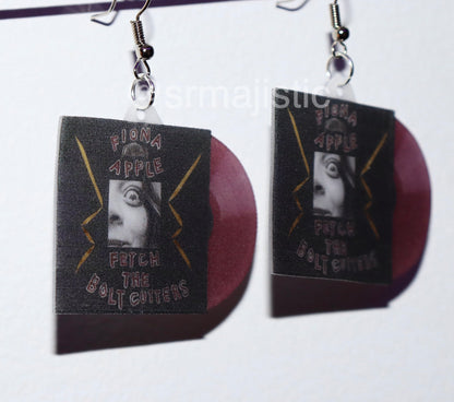 Fiona Apple Fetch the Bolt Cutters Vinyl Album Handmade Earrings!
