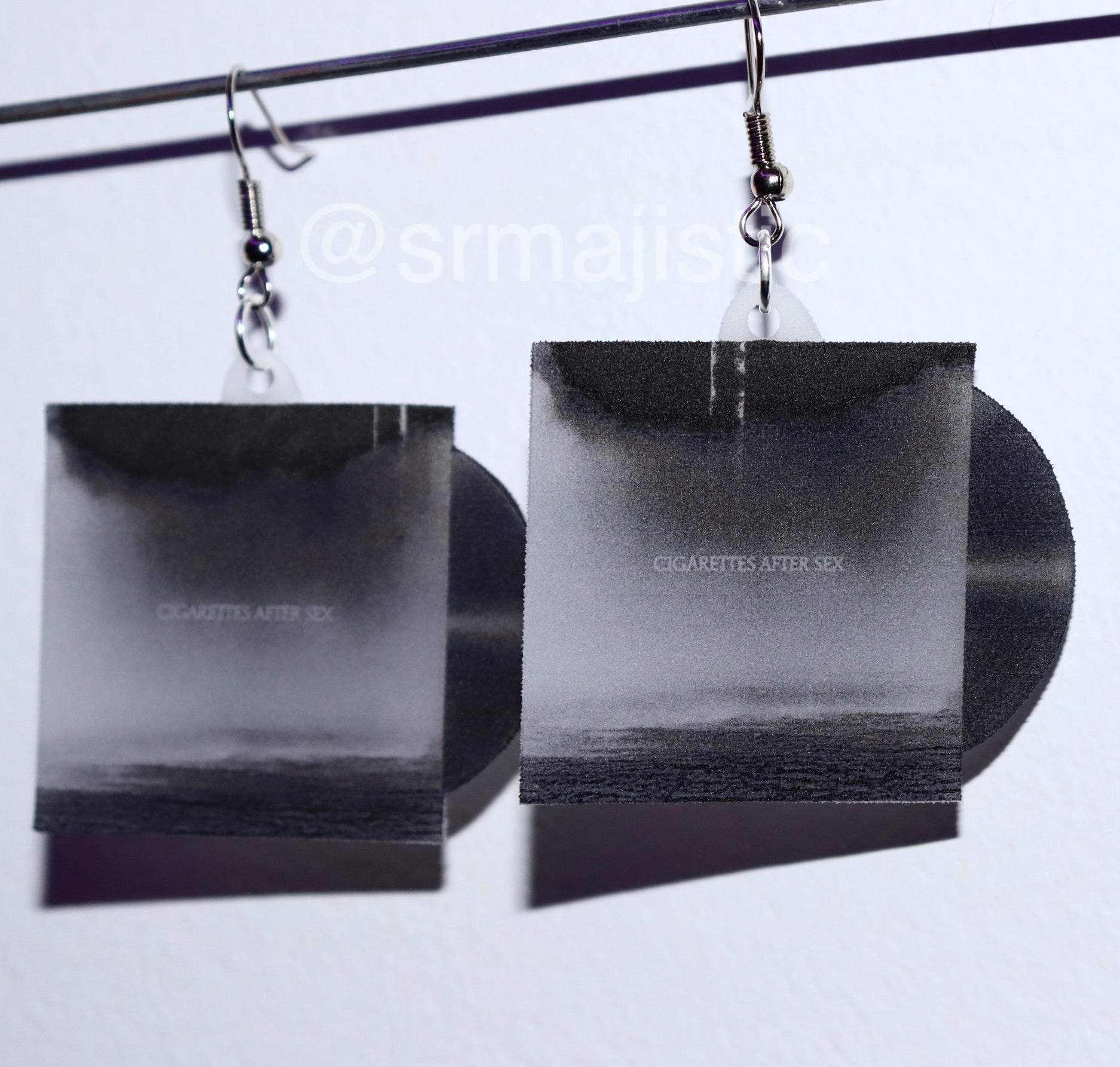 Cigarettes After Sex Cry Vinyl Album Handmade Earrings! picture