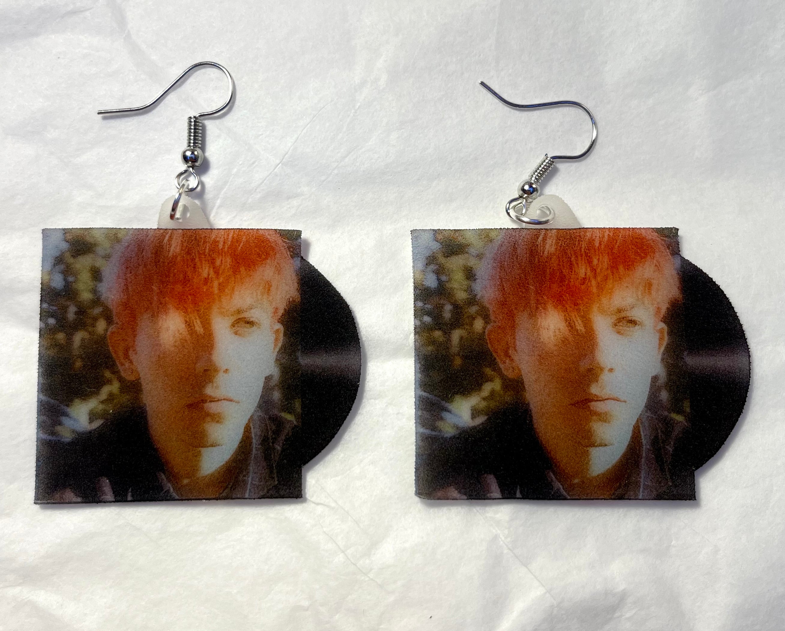 Roy Blair Cat Heaven Vinyl Album Handmade Earrings!