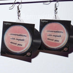 Lovelytheband Conversations with Myself About You Vinyl Album Handmade Earrings!