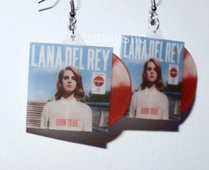 Lana Del Rey Born to Die Vinyl Album Handmade Earrings!