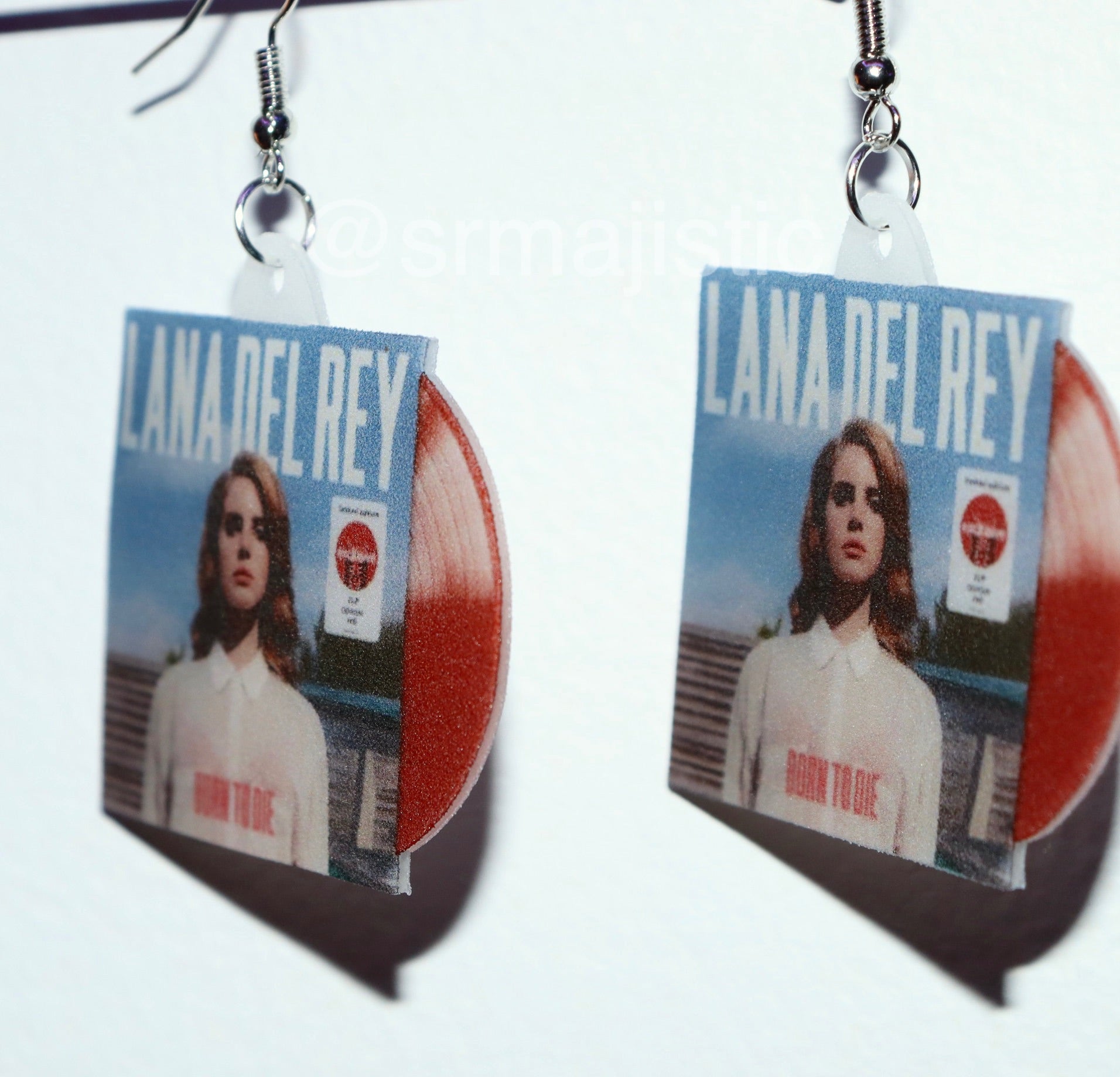 Lana Del Rey Born to Die Vinyl Album Handmade Earrings!