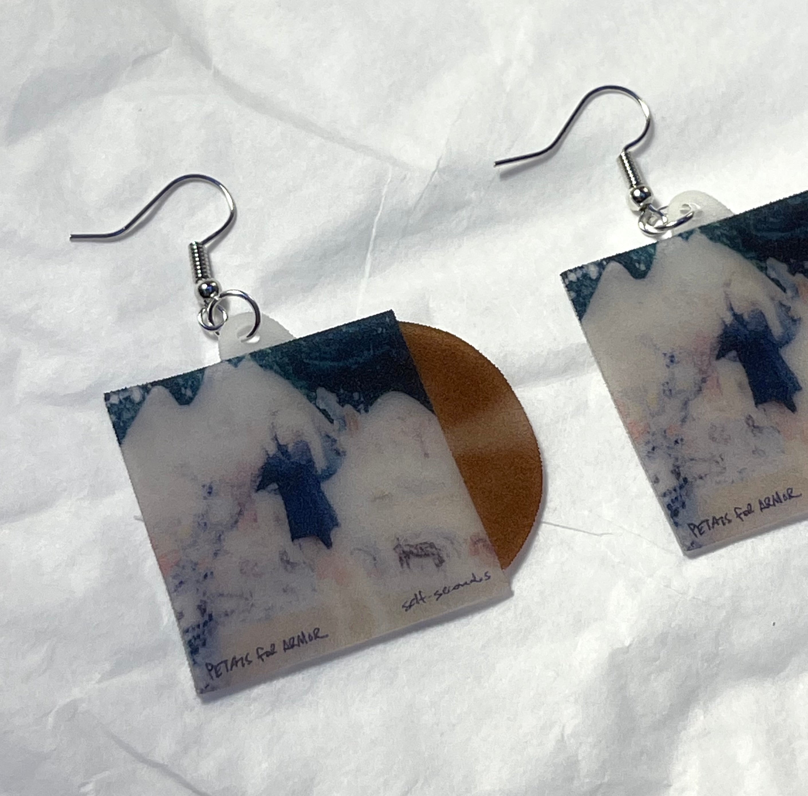 Hayley Williams Petals for Armor Self Serenades Vinyl Album Handmade Earrings!