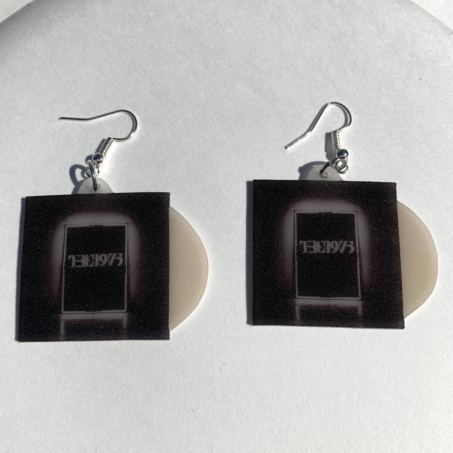 (READY TO SHIP) The 1975 Self Titled Vinyl Album Handmade Earrings!