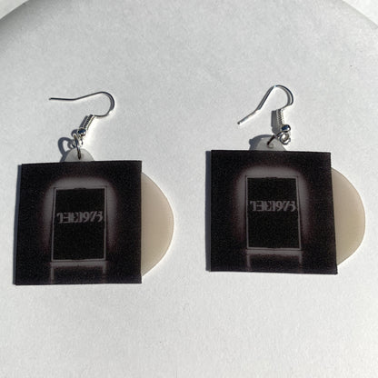 (READY TO SHIP) The 1975 Self Titled Vinyl Album Handmade Earrings!