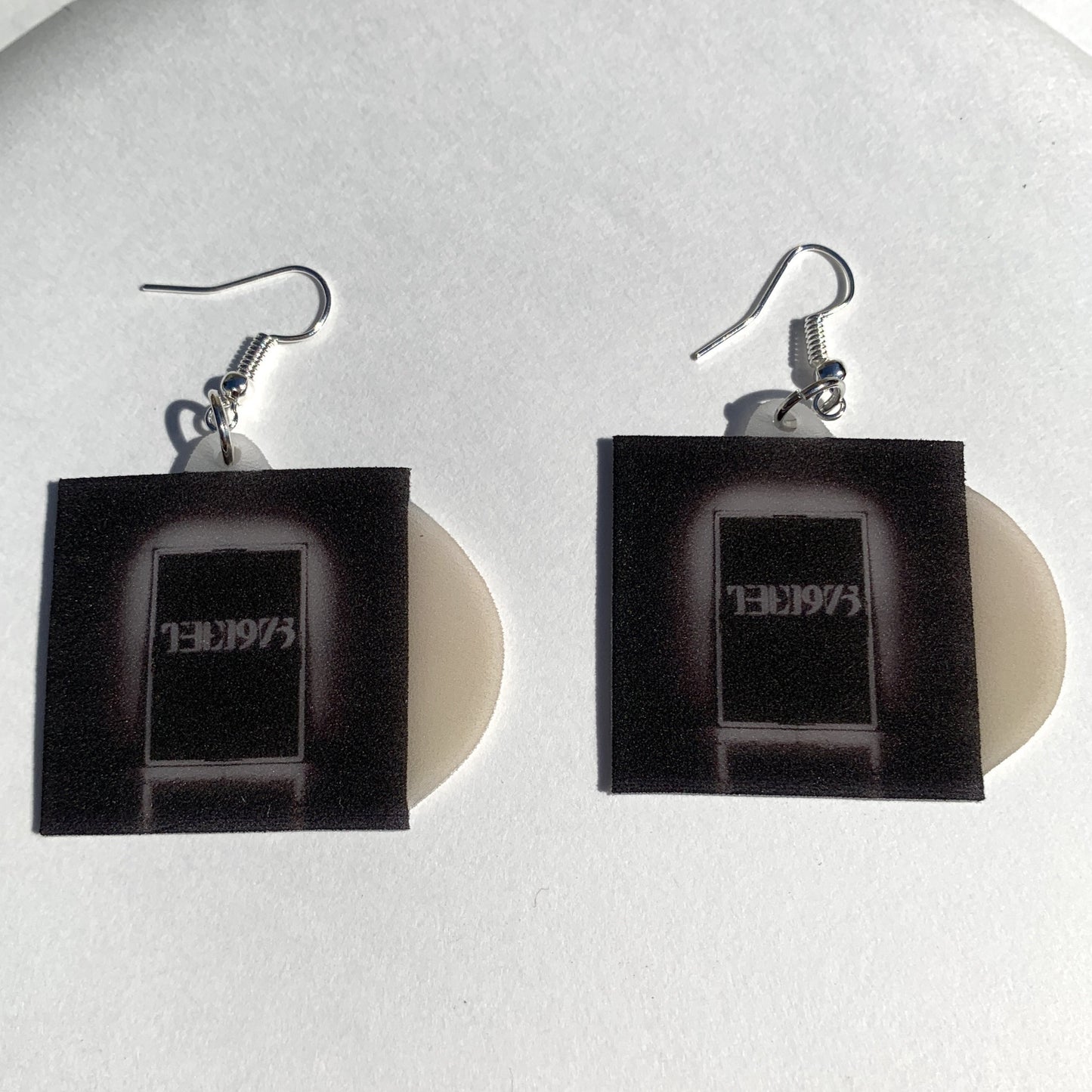 (READY TO SHIP) The 1975 Self Titled Vinyl Album Handmade Earrings!
