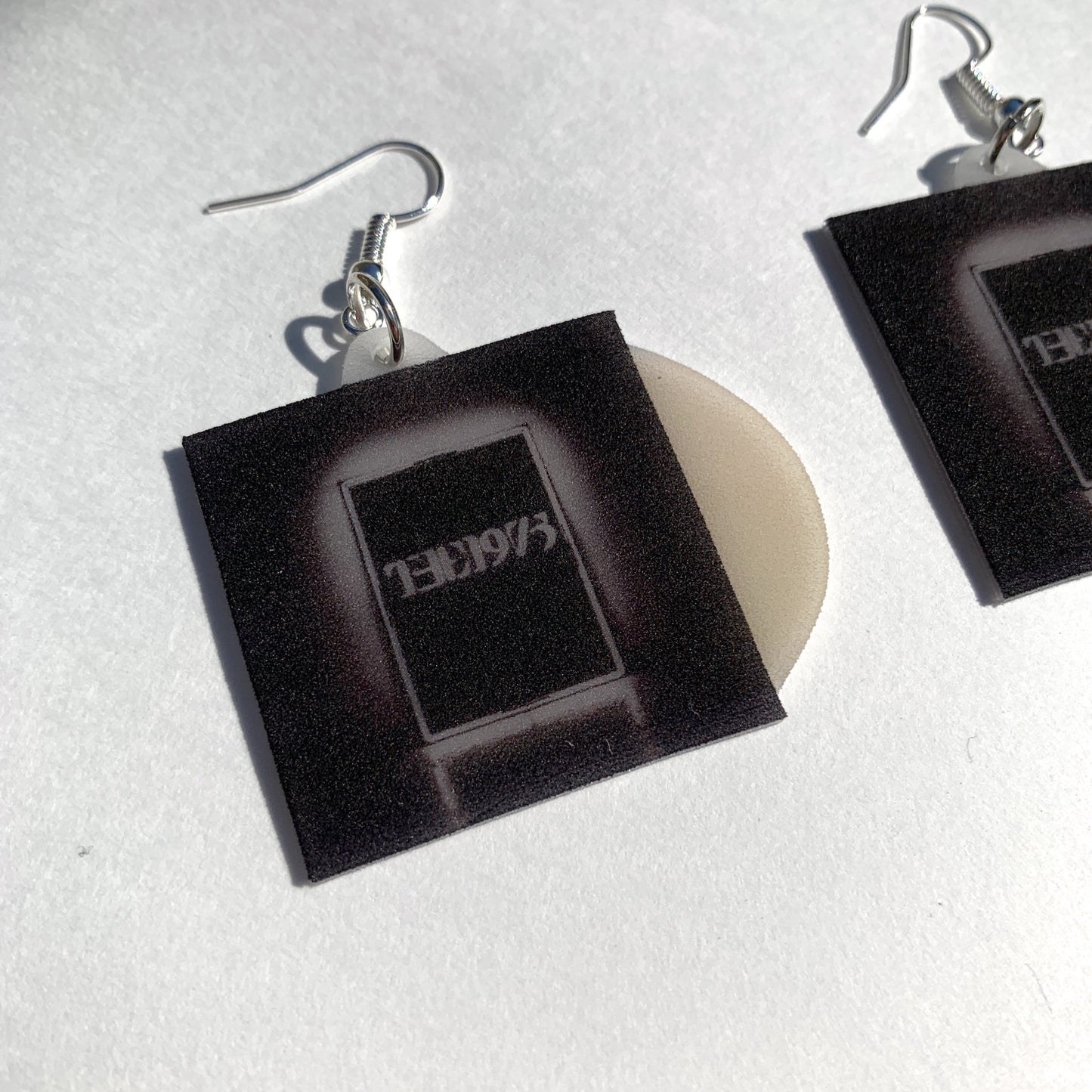 (READY TO SHIP) The 1975 Self Titled Vinyl Album Handmade Earrings!