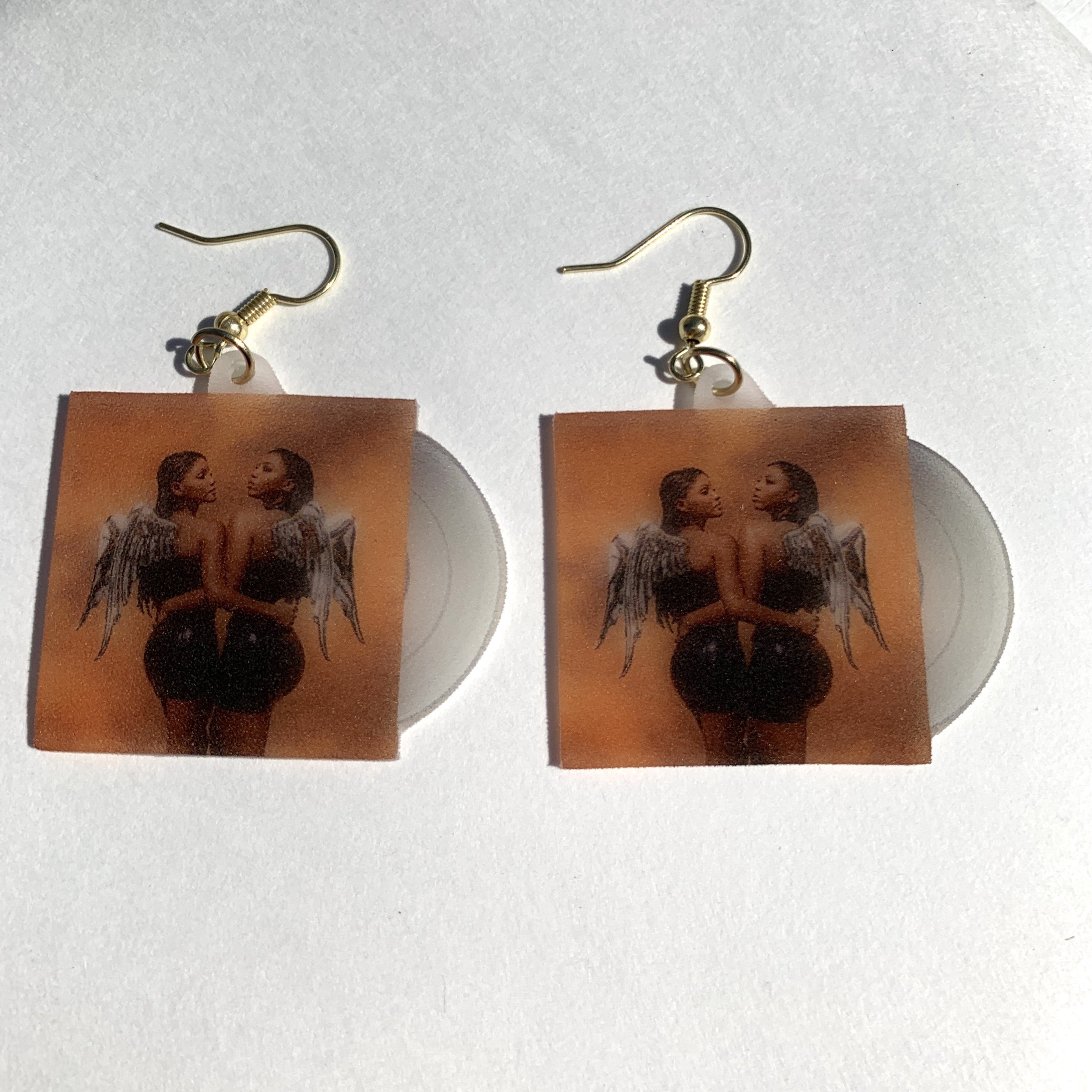 Chloe x Halle Ungodly Hour Vinyl Album Handmade Earrings!