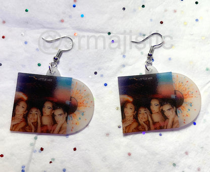 Little Mix Confetti Vinyl Album Handmade Earrings!