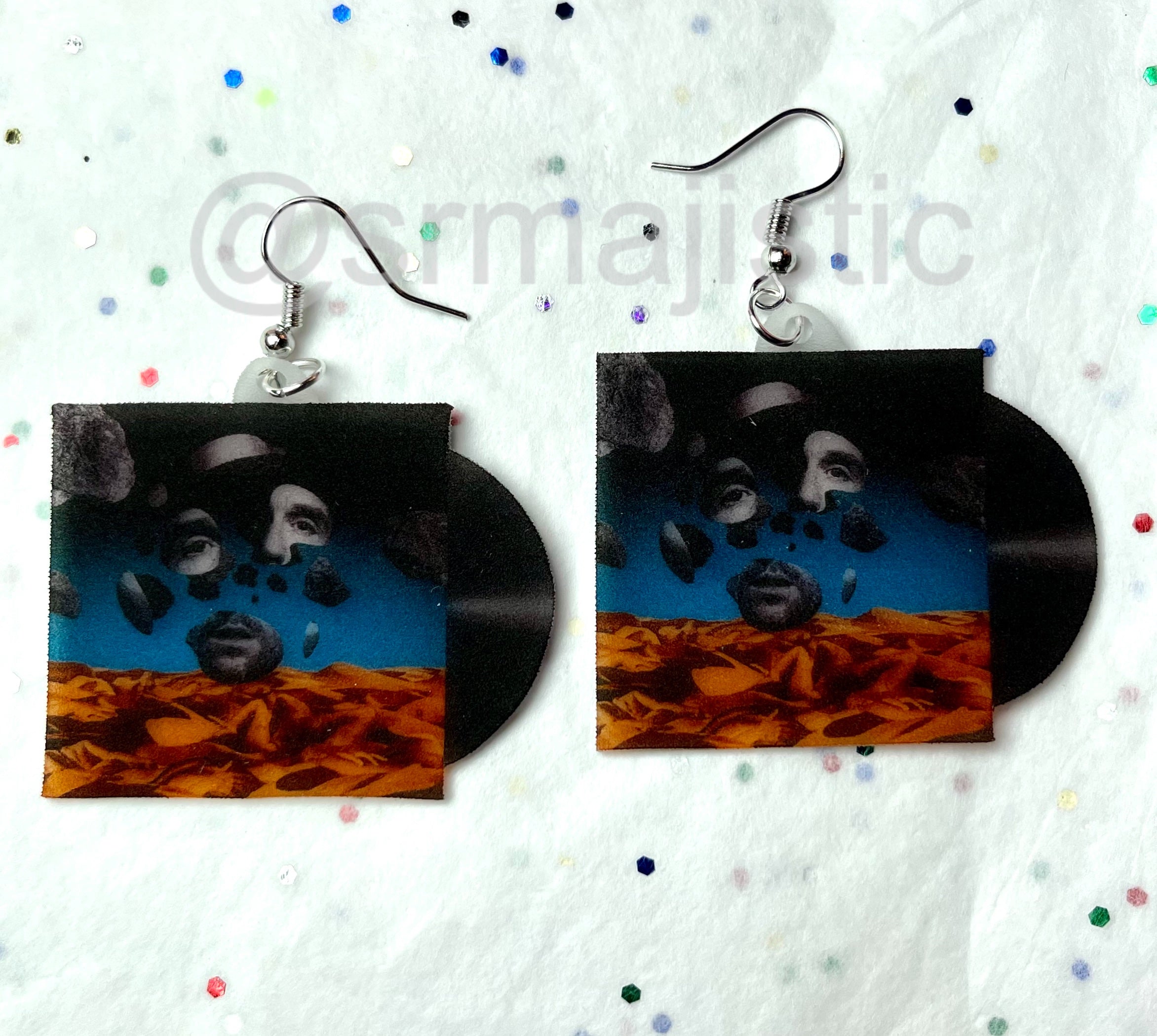 Bastille Goosebumps EP Vinyl Album Handmade Earrings!