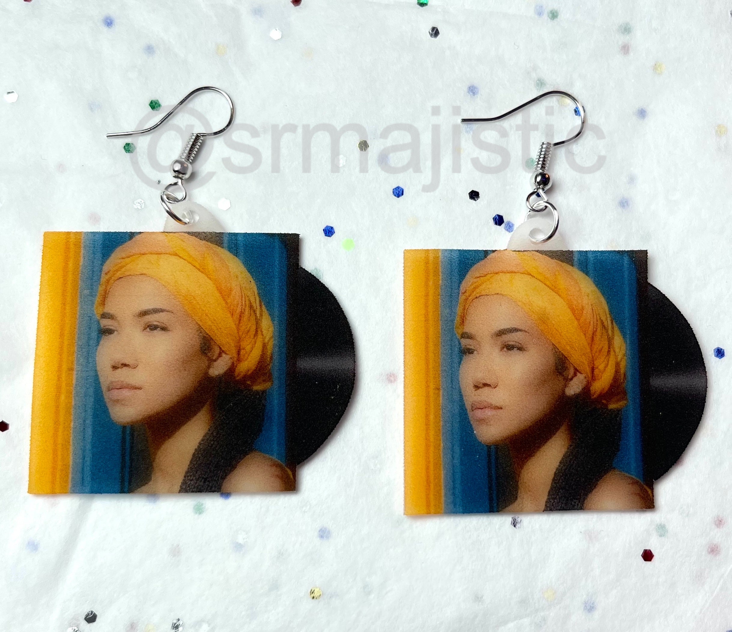 Jhene Aiko Chilombo Vinyl Album Handmade Earrings!