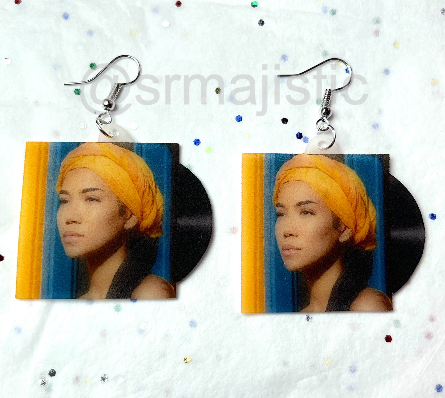 Jhene Aiko Chilombo Vinyl Album Handmade Earrings!