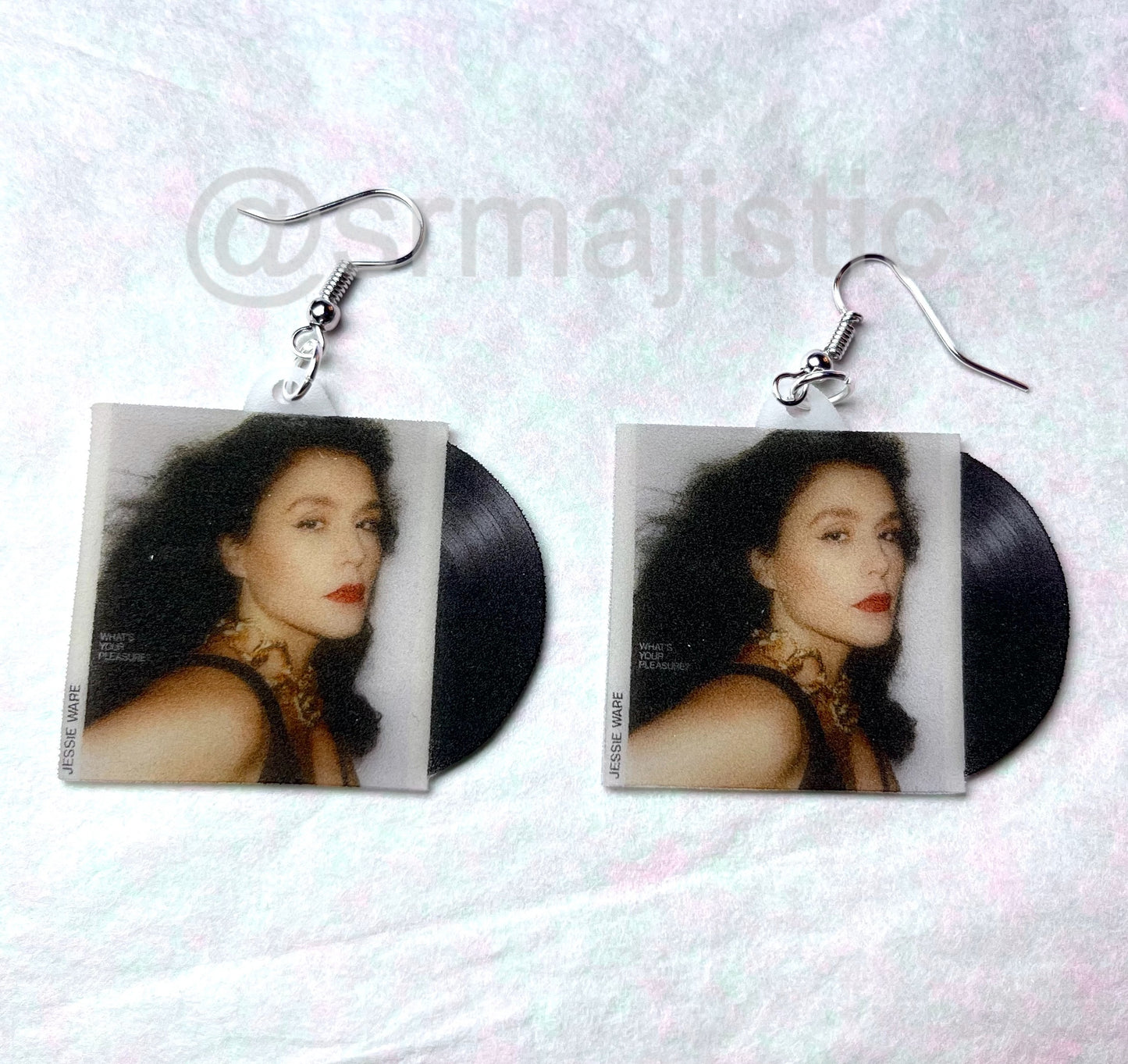 Jessie Ware What's Your Pleasure Vinyl Album Handmade Earrings!