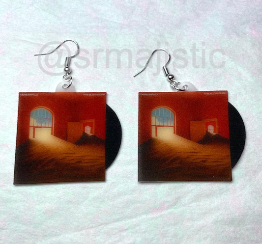 Tame Impala the Slow Rush Vinyl Album Handmade Earrings!