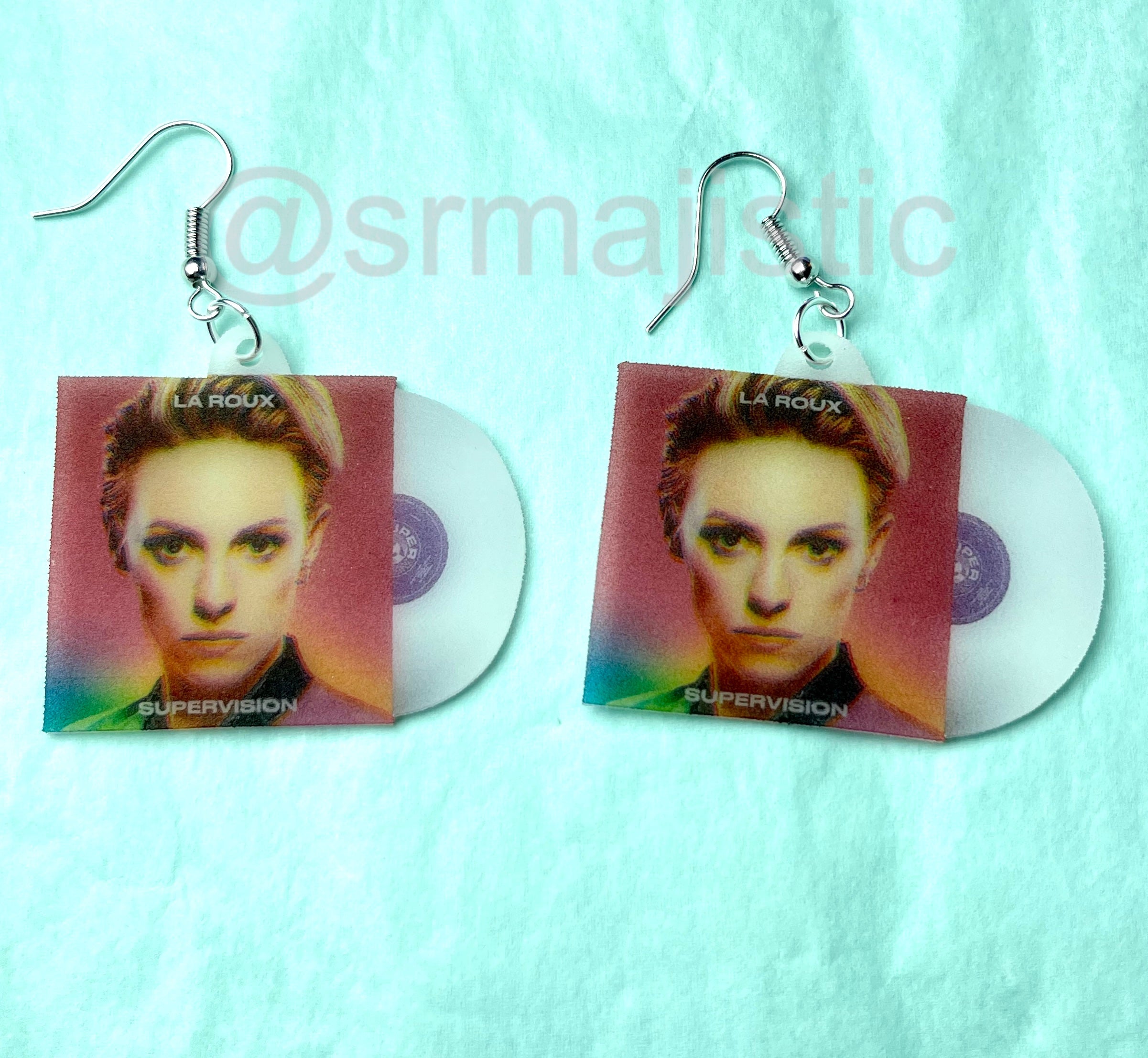 La Roux Supervision Vinyl Album Handmade Earrings!
