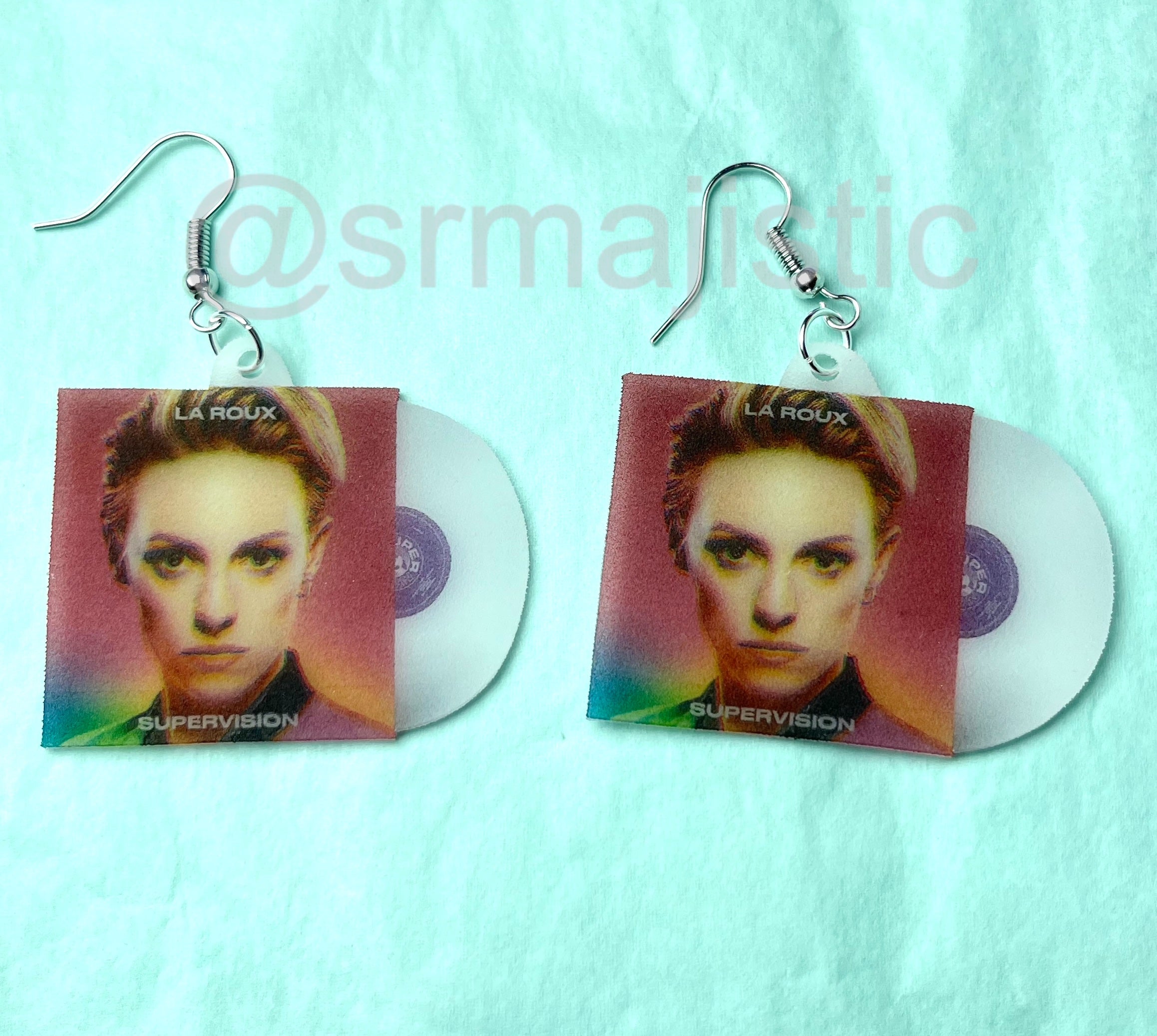 La Roux Supervision Vinyl Album Handmade Earrings!