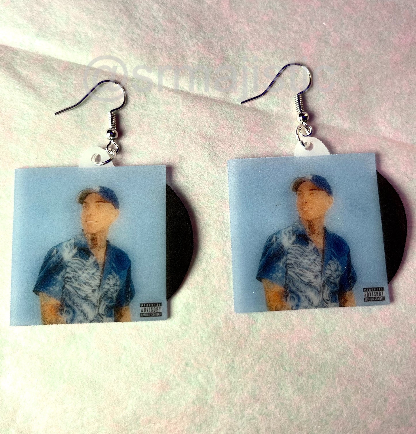 Blackbear Everything Means Nothing Vinyl Album Handmade Earrings!