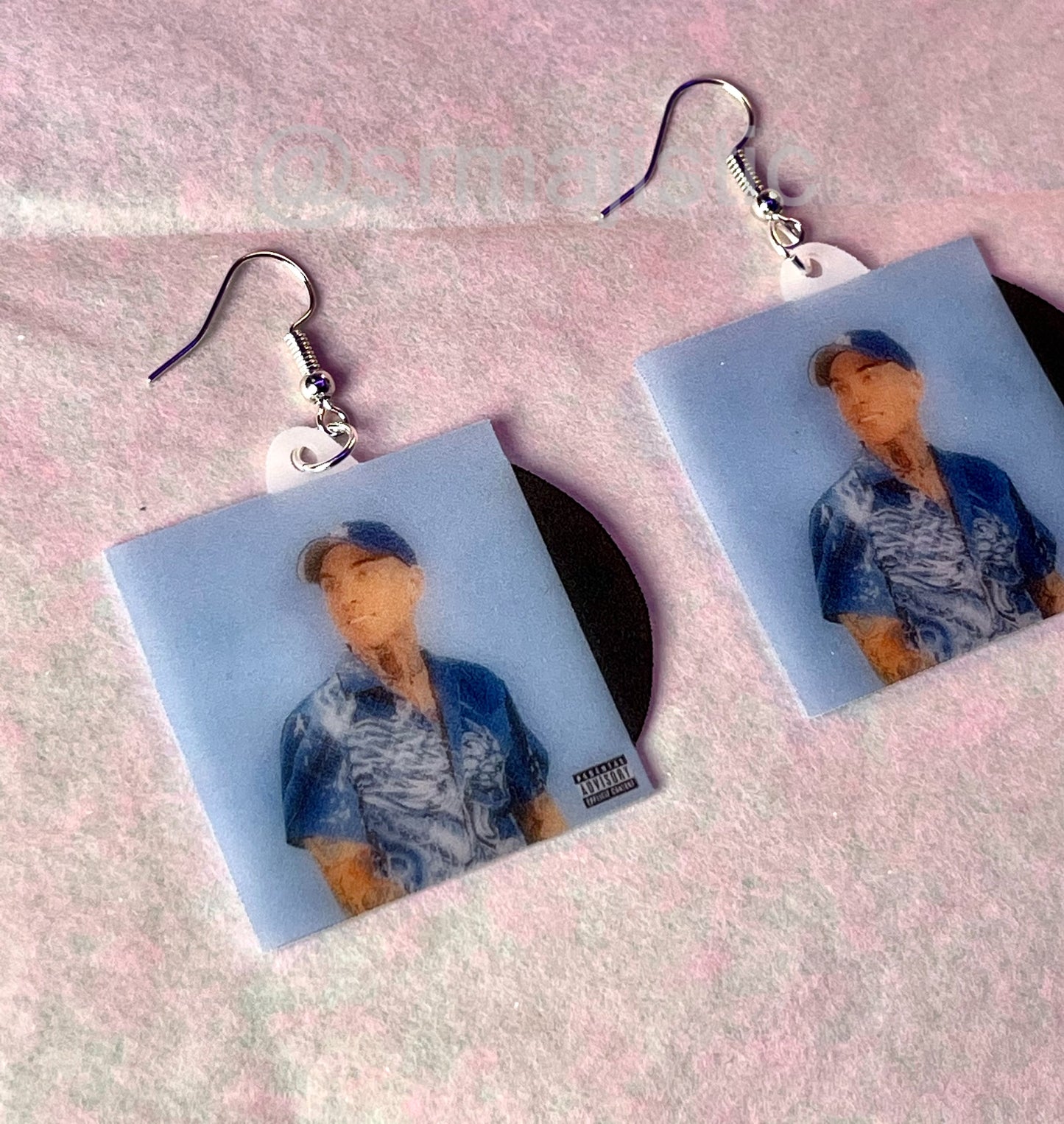 Blackbear Everything Means Nothing Vinyl Album Handmade Earrings!