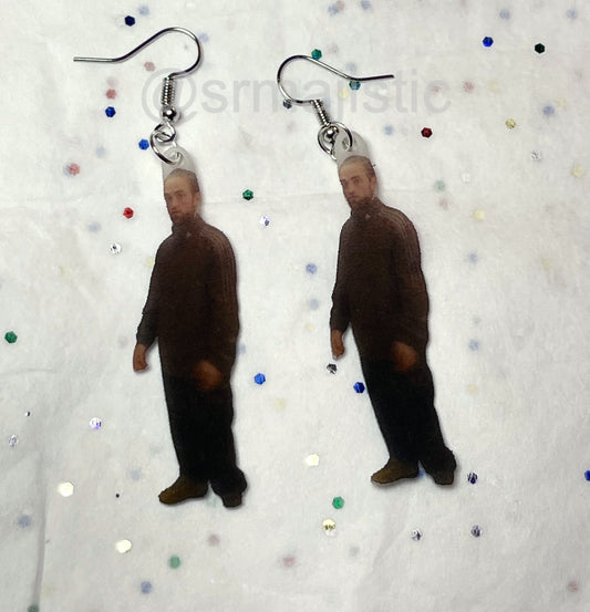 Robert Pattinson Meme Handmade Earrings!