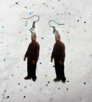 Robert Pattinson Meme Handmade Earrings!